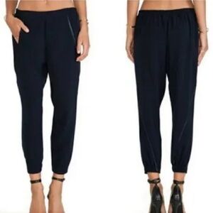 Vince Side Satin Trim Jogger Size Small Color is Grayish Greenish EUC!